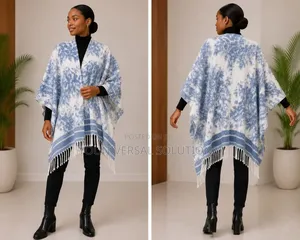 Ladies Poncho Heavy Cashmere and Woolen