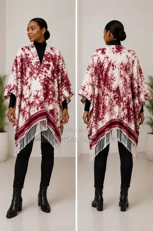 Ladies Poncho Heavy Cashmere and Woolen