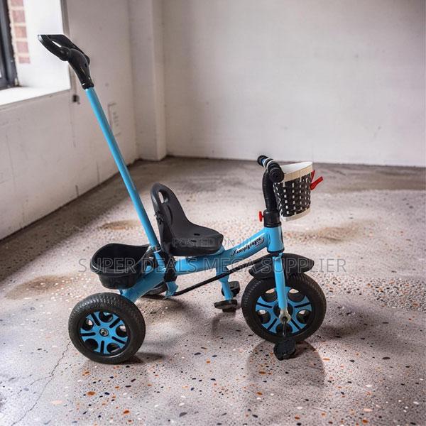 Kids Bike Bicycle Tricycle With Push Handle and Storage Basket