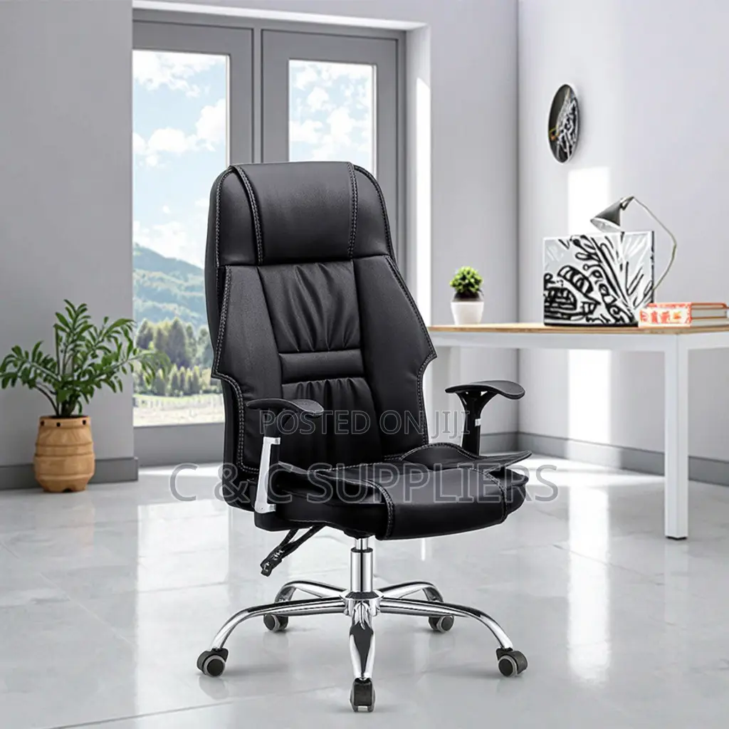 Swivel Leather Generic Secretary Chair