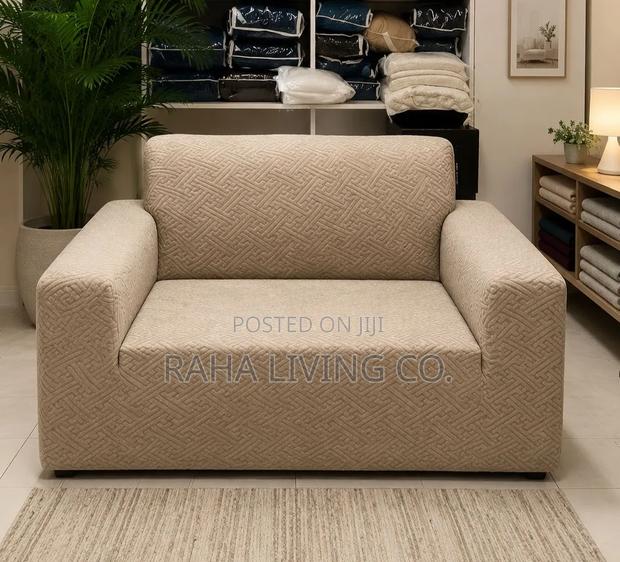 New Damask Stretchable Sofa Seat Covers | All Sizes - thumbnail 2