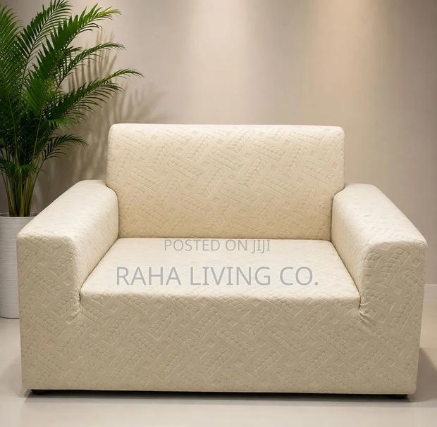 New Damask Stretchable Sofa Seat Covers | All Sizes - thumbnail 3