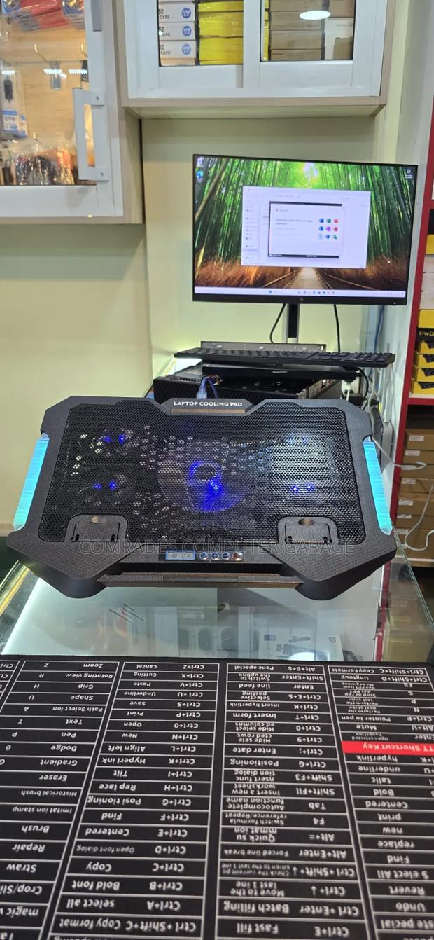 Laptop Cooling Pad With Phone Holder - thumbnail 4