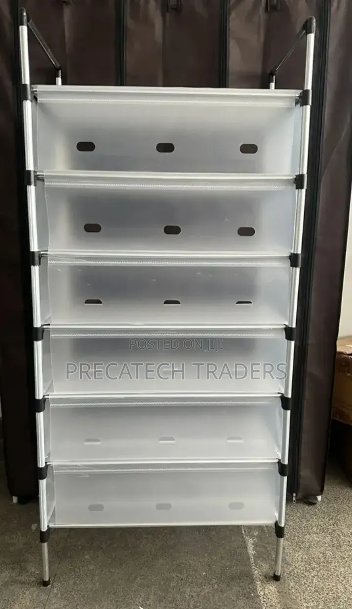 Shoe Rack Modern 7-Tier Shoe Cabinet With Cover
