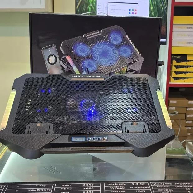 Laptop Cooling Pad With Phone Holder - main view