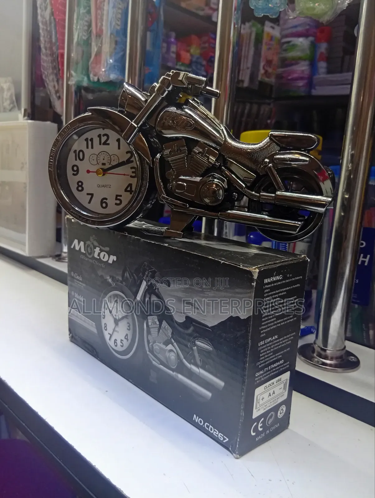 Kids Motorcycle Shaped Alarm Clock