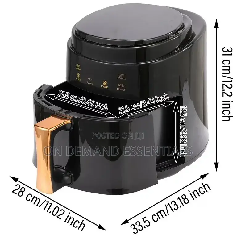 Boma Air Fryer 8L Digital Display Fry With Less Oil for Healthy Food