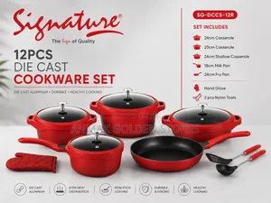 12 PCS Die Cast Cookware Set
Sg-DCCS-12r