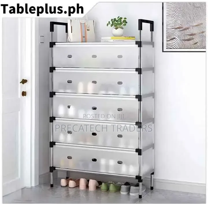 Dustproof Shoe Rack 7-Level Shoe Cabinet for Home Office