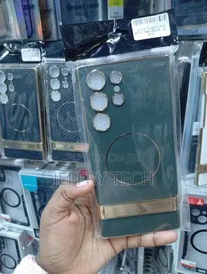 S23 Ultra Premium Luxury Magnetic Leather Stand Case