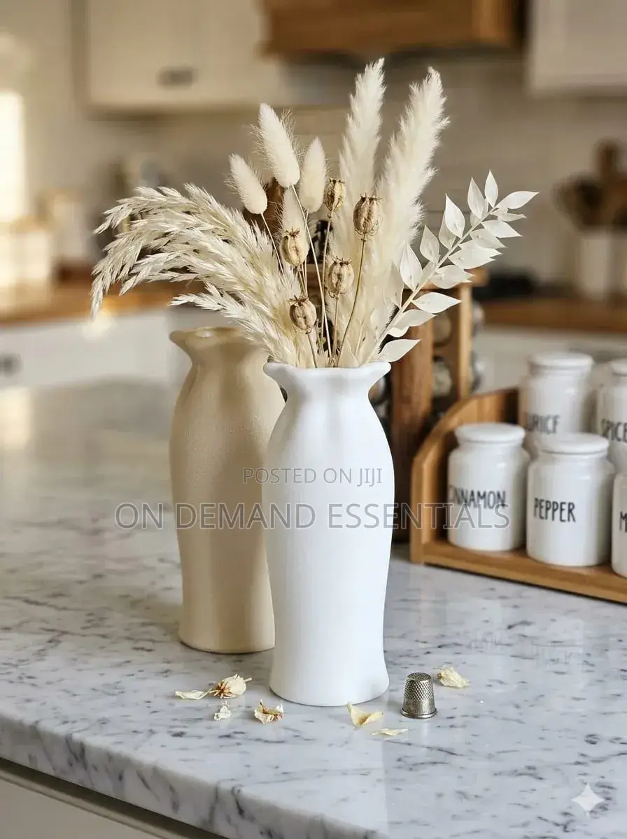 Plastic Long Nordic Style Vase Popularly, Long Flower Vase