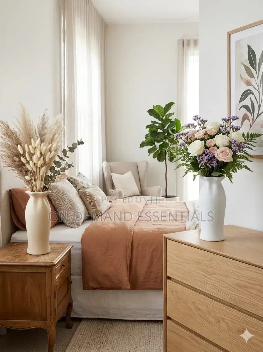 Plastic Long Nordic Style Vase Popularly, Long Flower Vase