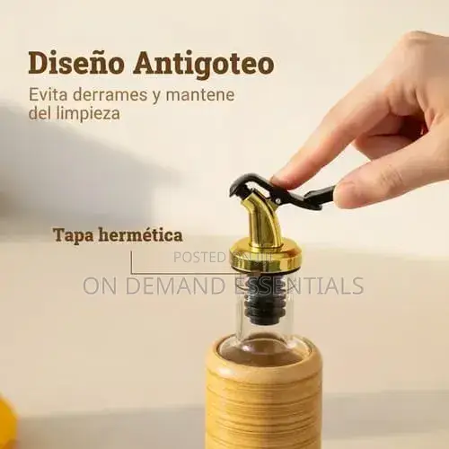 Oil and Vinegar Glass Dispenser Bottle, Olive Oil