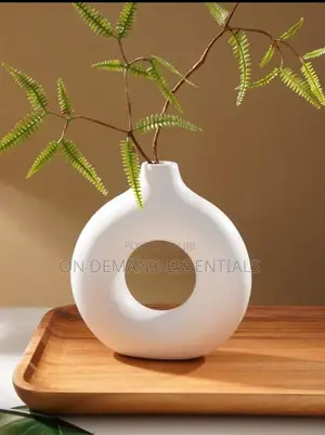 Nordic Ins Plastic Vase White Beige Plain Bottle Frosted Small