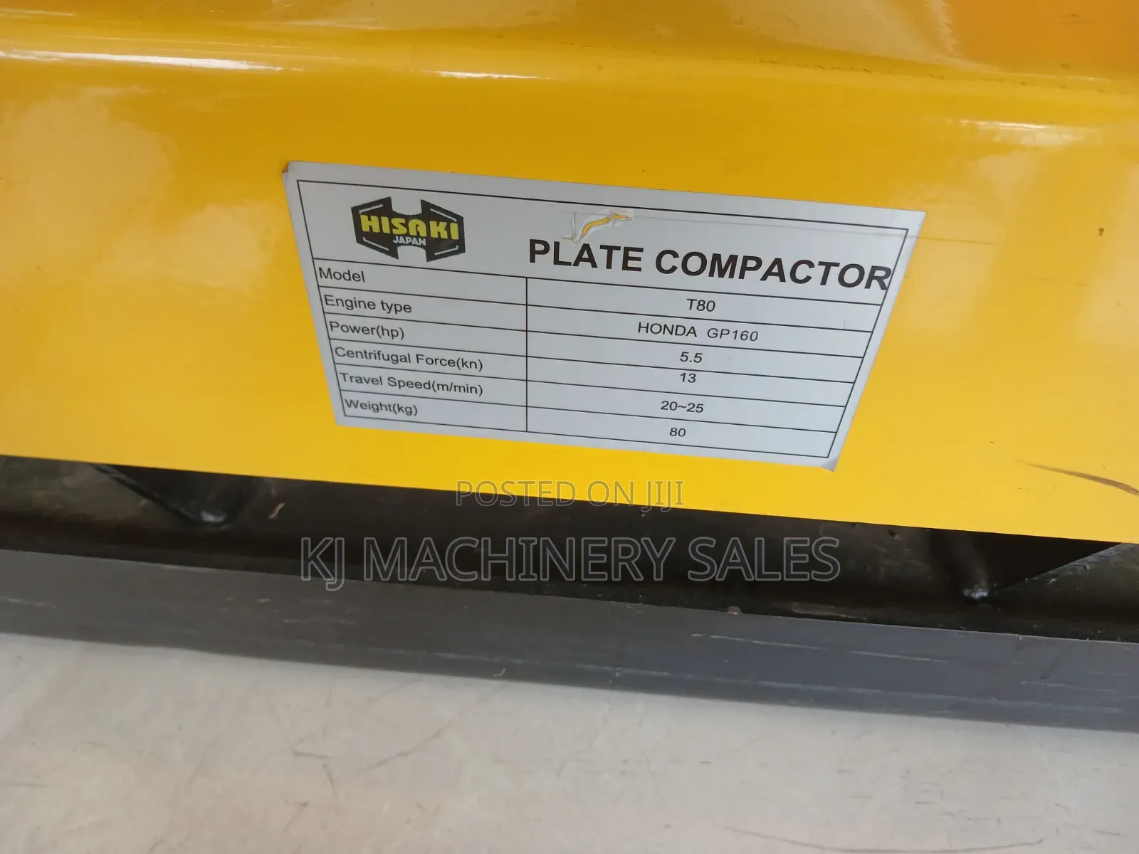 Hisaki Plate Compactor 80kgs
