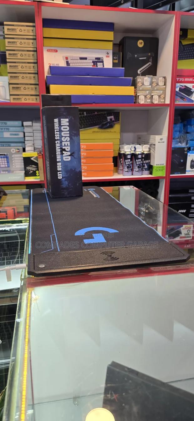 Mousepad With RGB Lighting and Support Wireless Charging - main view