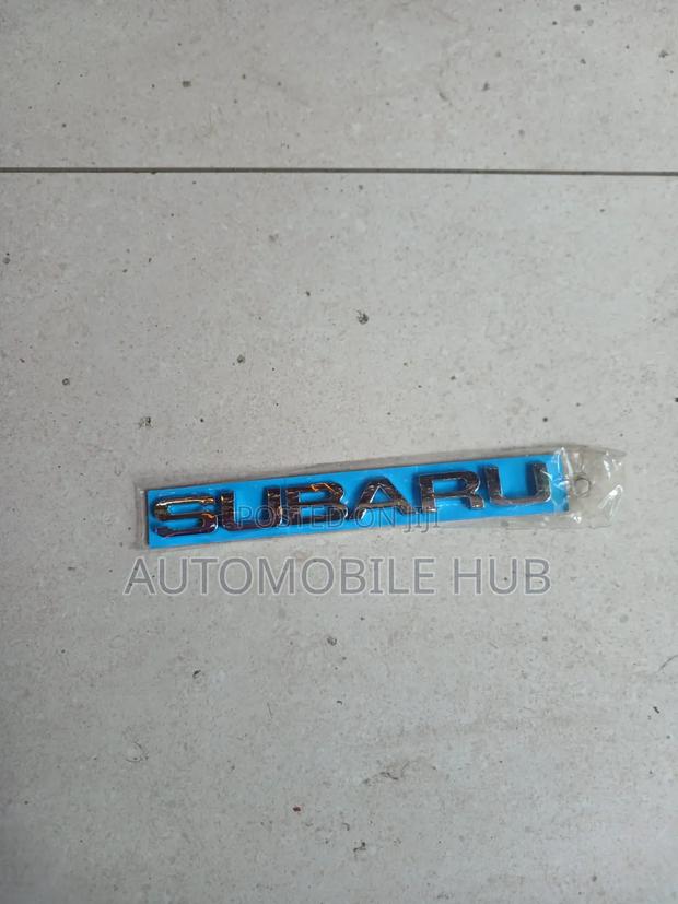 Subaru Name Badge Emblem – Premium Chrome Lettering