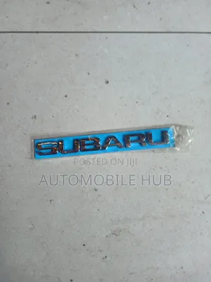 Subaru Name Badge Emblem – Premium Chrome Lettering