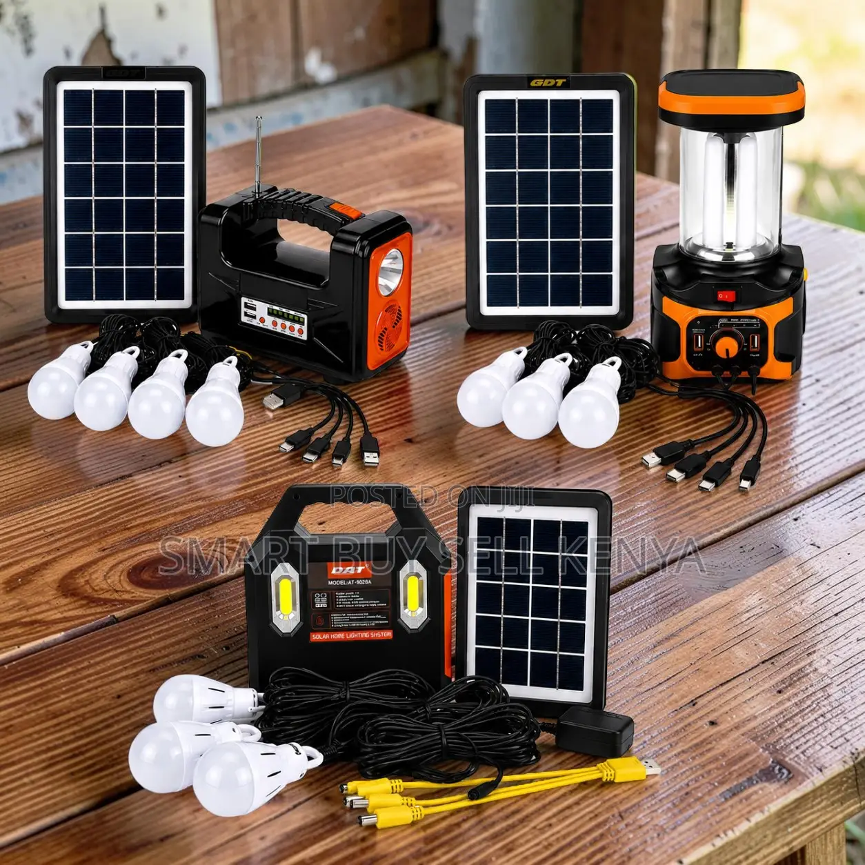 Solar Powered DAT Solar Lighting System Kits