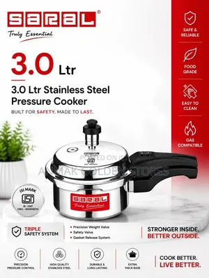 Stahl(Signature) Express Pressure Cooker 3.0 LTR Broad