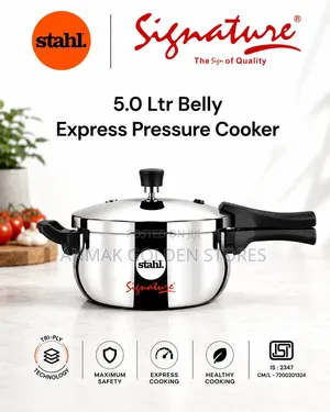 Stahl(Signature)
Express Pressure Cooker
5.0 LTR Belly