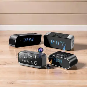 Remote Monitoring Ultra HD WiFi Alarm Table Clock Hidden Spy Camera