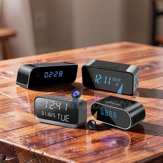 Premium Quality Ultra HD WiFi Alarm Table Clock Hidden Spy Camera