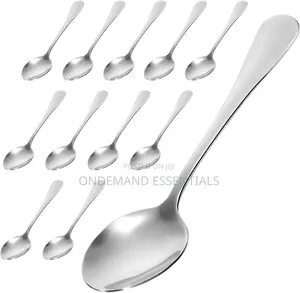 6pcs Stainless Steel Dinner Spoons