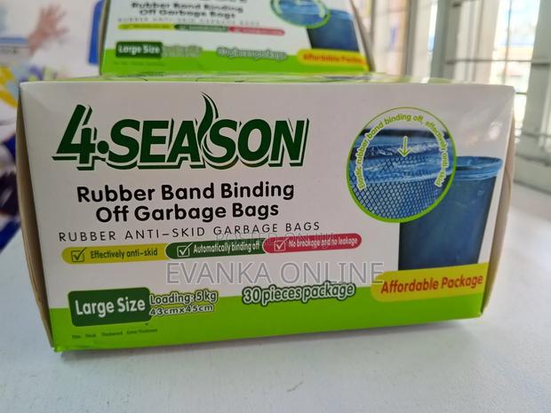Garbage Bags/Rubber Band Binding Off Garbage Bags-(43x45cm) Pack of 30