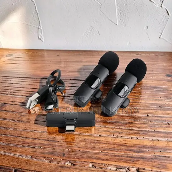 Compact Design Mini Lapel Lavalier Dual Wireless Microphone