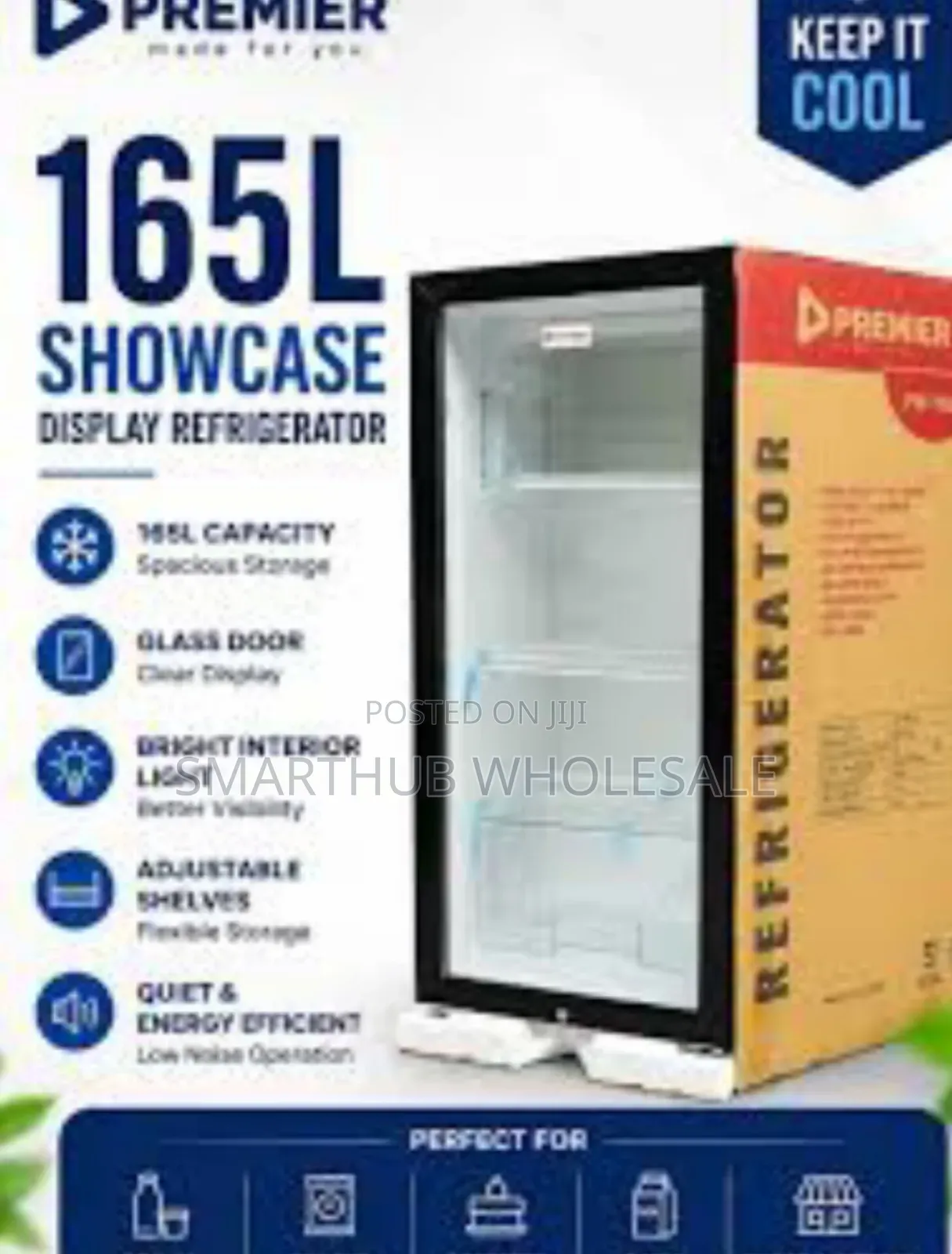 Premier 165l Showcase 25l Freezer