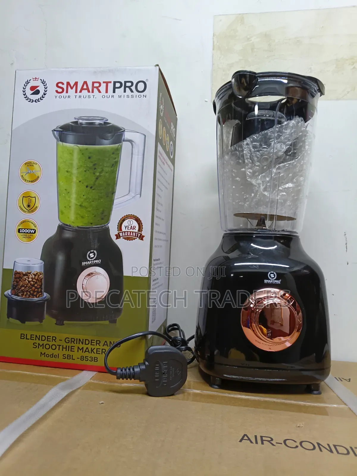 SmartPro 2-in-1 Blender With Grinder – 1000W