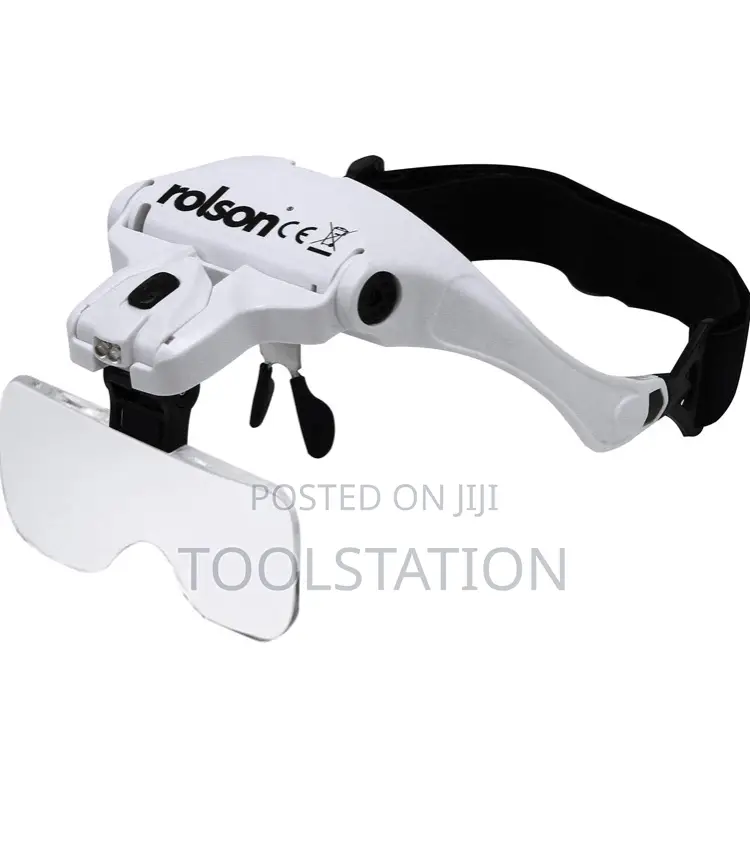LED Illuminated Hands Free Head Magnifier Visor Rolson ROL60389