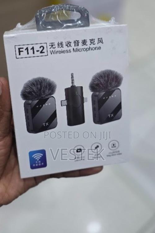 F11-2 Plug Play Dual Wireless Microphone With Charging Case - main view