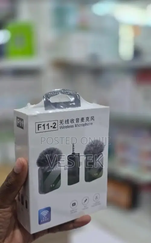 F11-2 3.5mm Wireless Microphone for Cameras Smartphones
