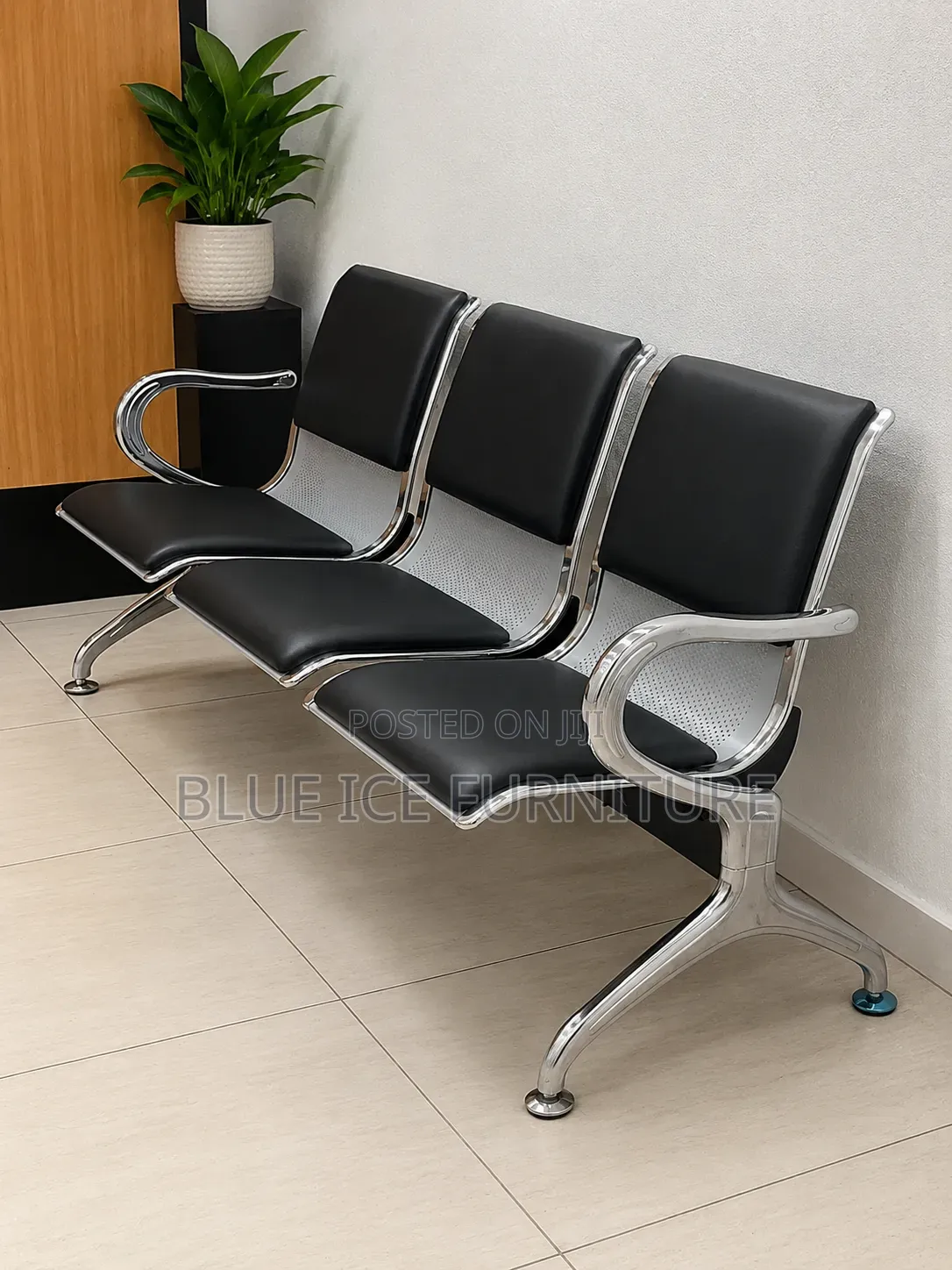 Modern Comfort 3 Seater Waiting Bench Chair