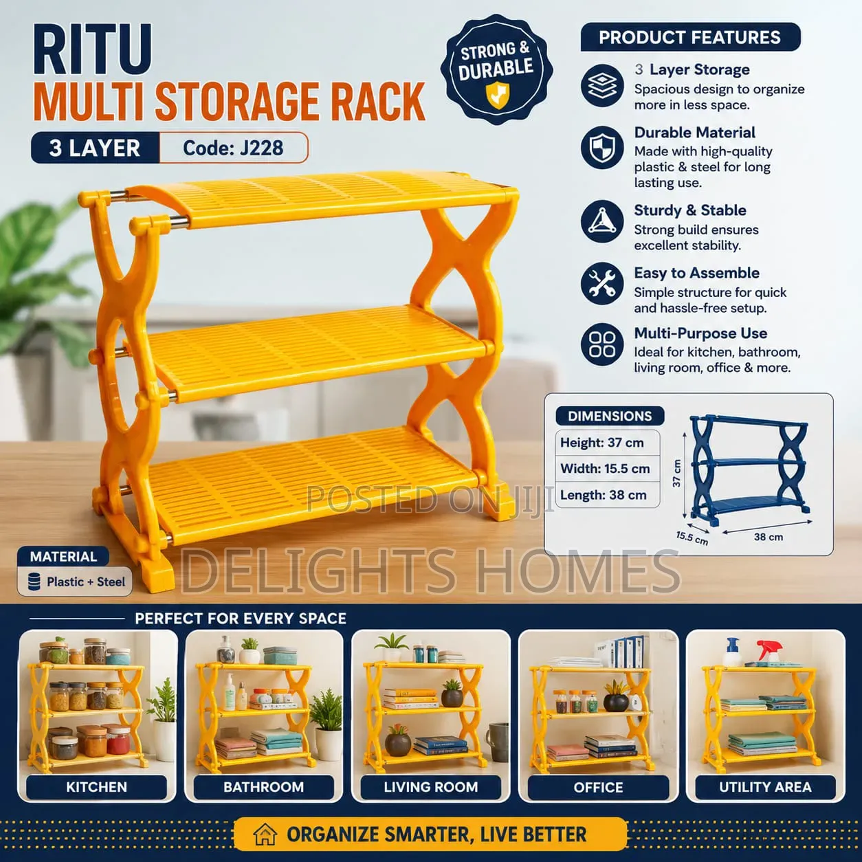 Ritu Multi Storage Rack (3 Layer_b
