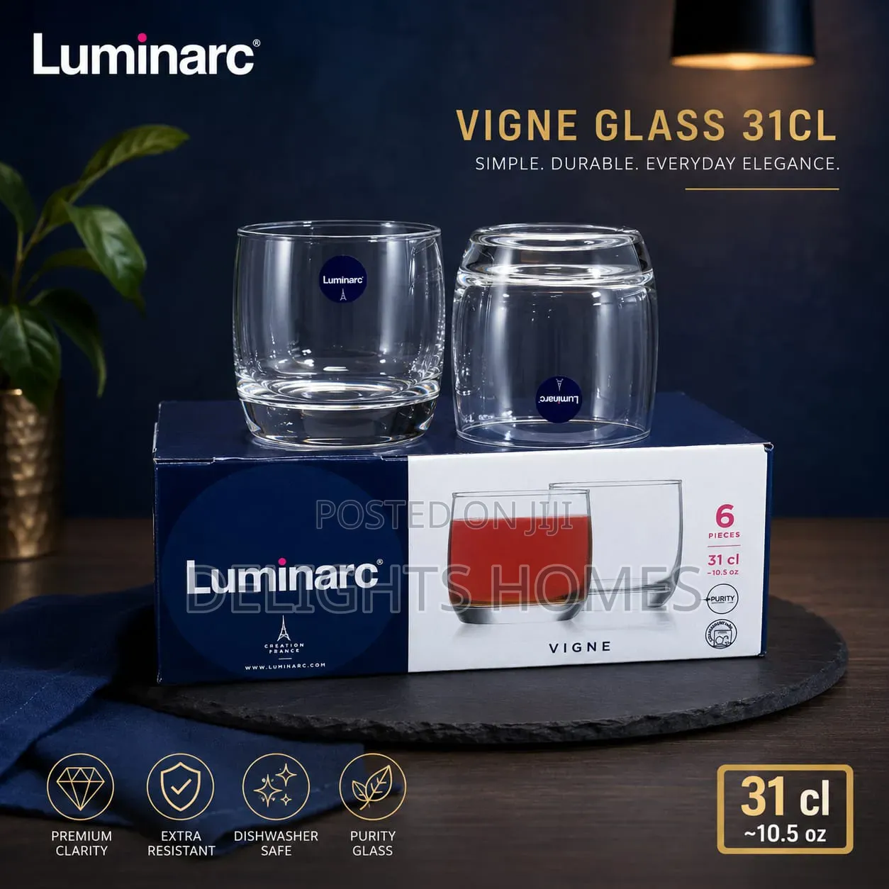 Luminarc Vigne Whisky Glass –B