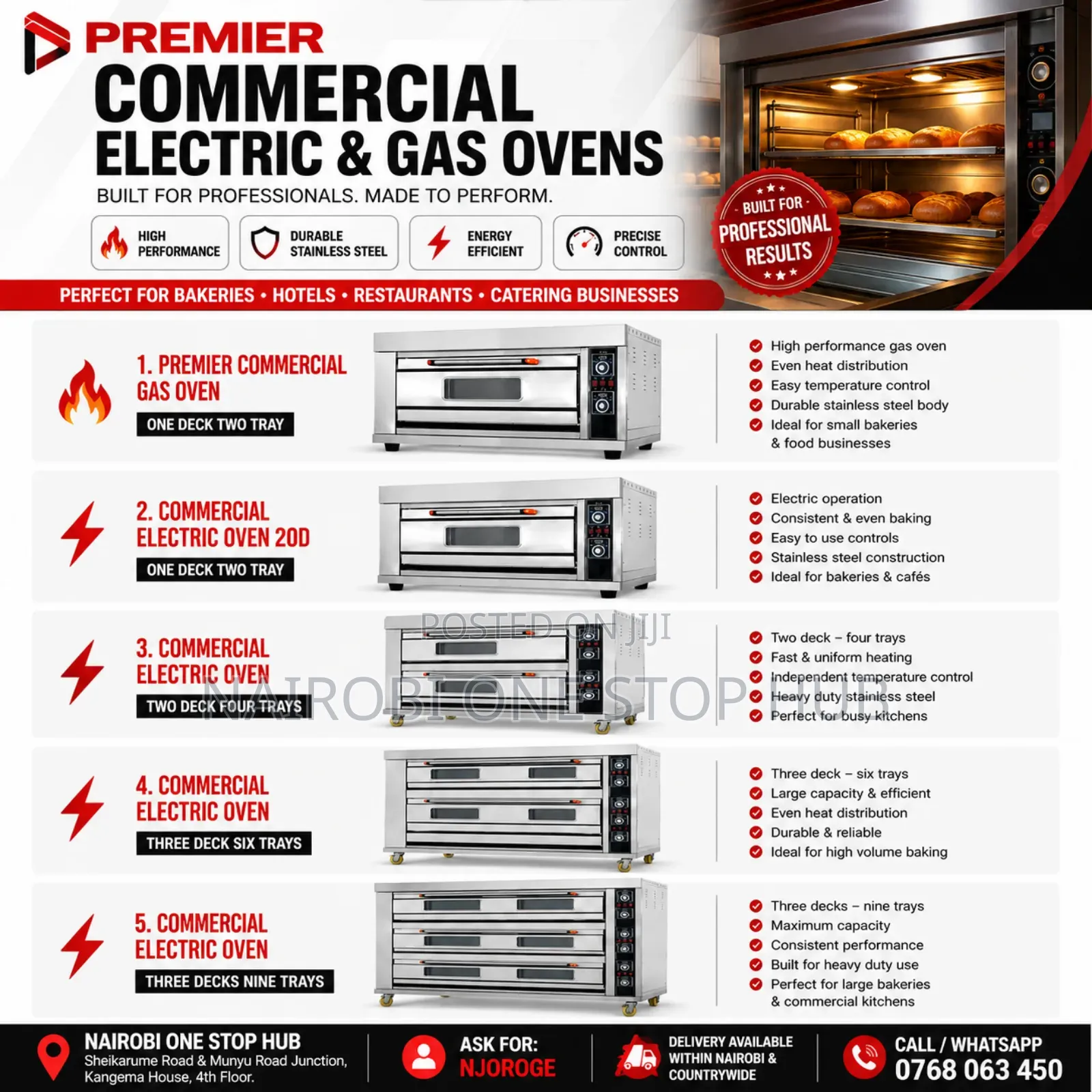 Premier Commercial Ovens