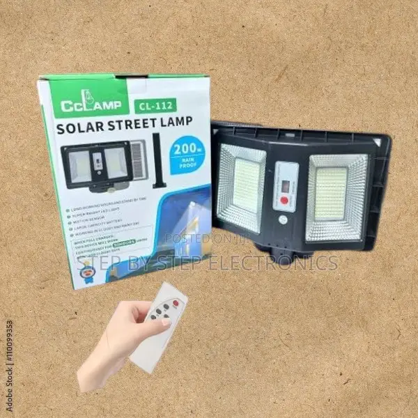 Remote Controlled Cclamp 200watts Led Solar Street Light