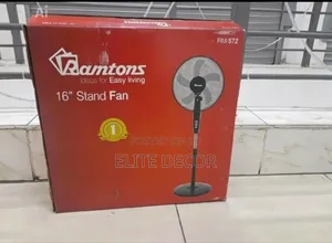 Ramtons RM/572 16" Black Econo Standing Fan – 3 Speed Adjusta