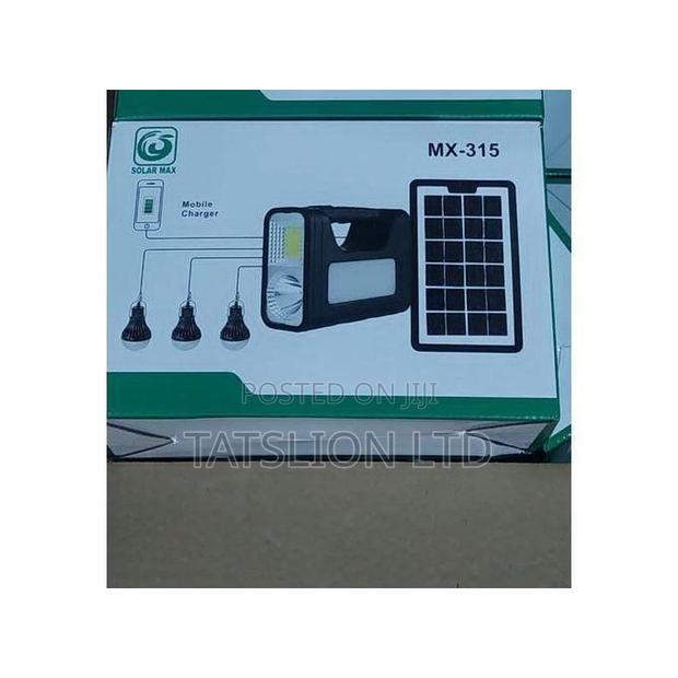 Solar Max MX-315 Solar Lighting Kit With 3 LED Bulbs, - thumbnail 2