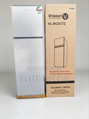 Volsmart 172L Double Door Fridge | Energy Saving Refrigerator