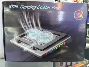 S700 Laptop Cooling Fan With 2 14cm Fans RGB Lighting.