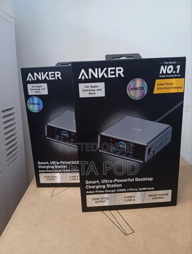 Anker Prime Desktop Charging Station( 250W,6 Ports,Ganprime)