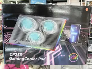 CP253 RGB Laptop Cooling Pad 3 Fan Adjustable Cooling Stand