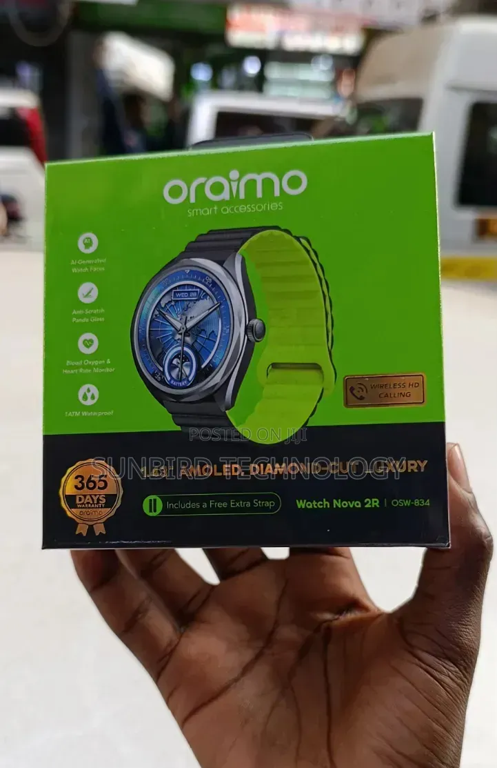 Oraimo 1.43" Amoled, Diamond -Cut Luxury Osw-834 Watch Nova 2r
