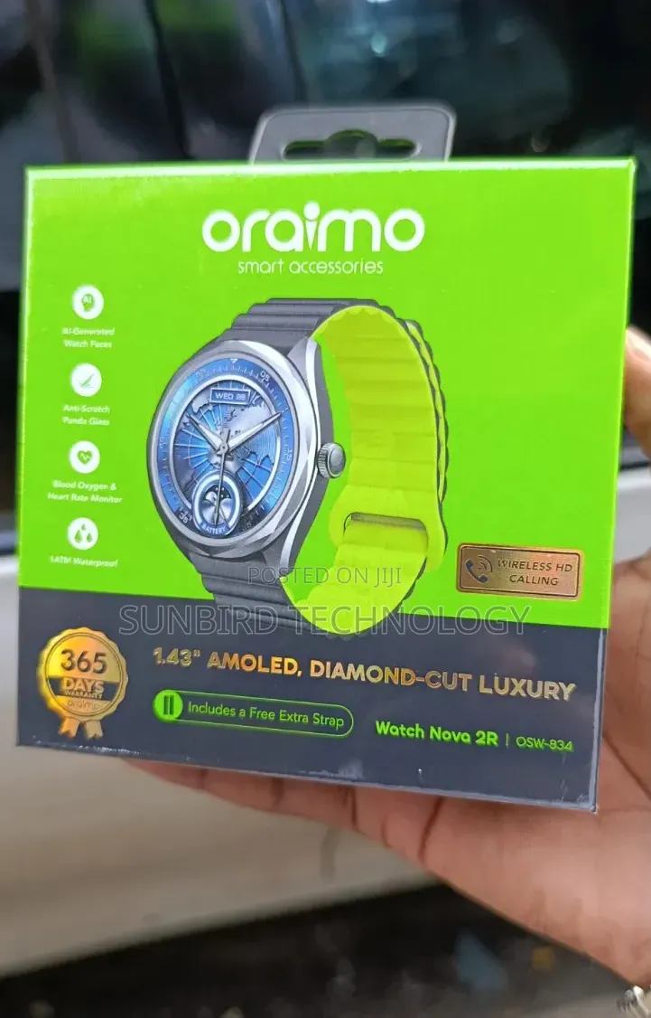 Oraimo Anti-Scratch Panda Glass Watch Nova 2r Osw-834 Watch.