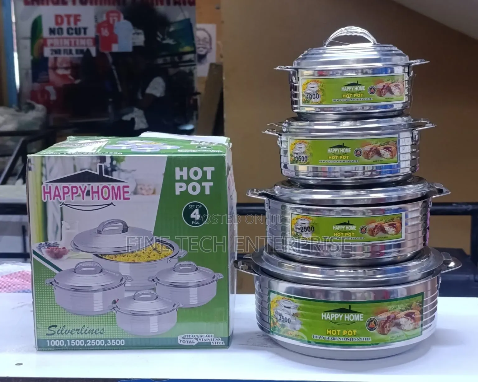 New In
4pcs Happy Home Stainless Steel Hotpots