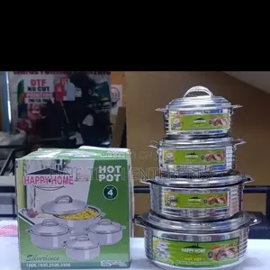 New In
4pcs Happy Home Stainless Steel Hotpots